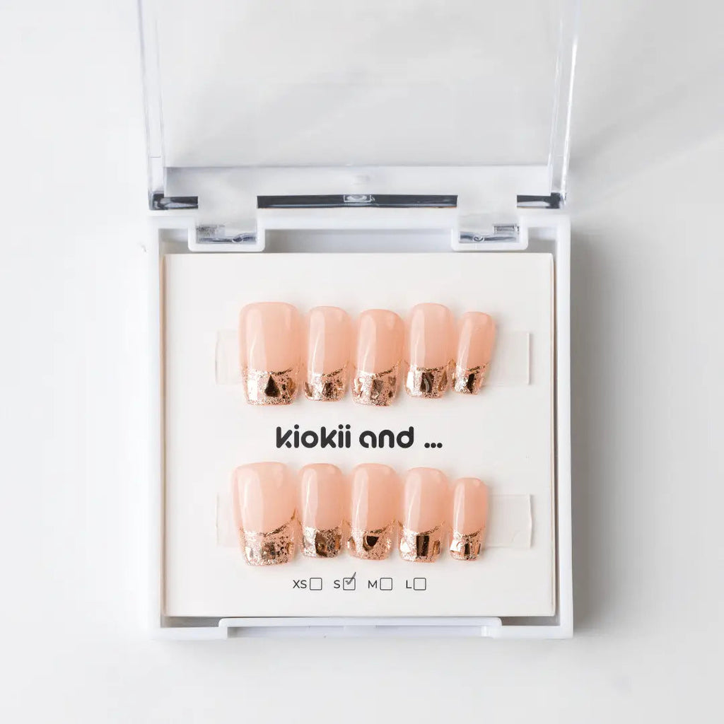 Kiokii Handmade Press-On Nails  - Rose Dusk