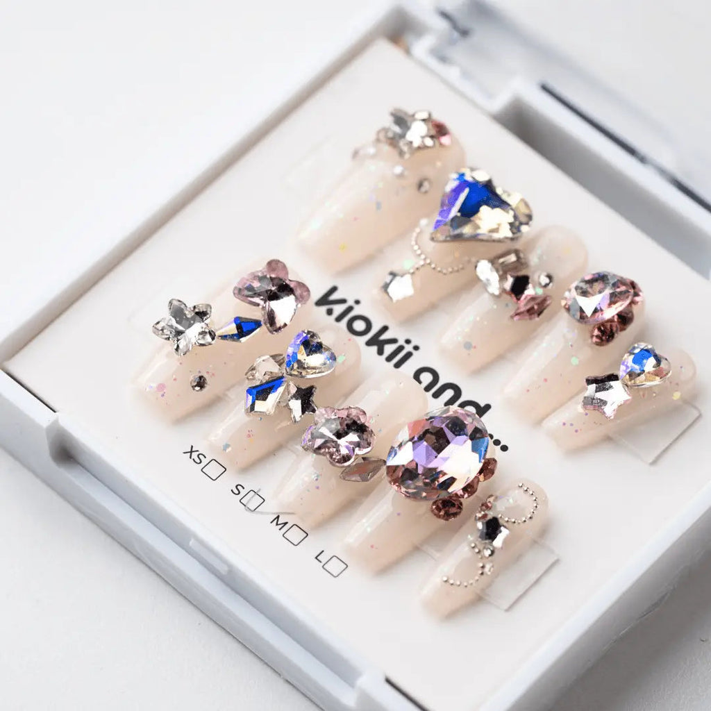 Kiokii Handmade Press-On Nails  - Starlight Symphony