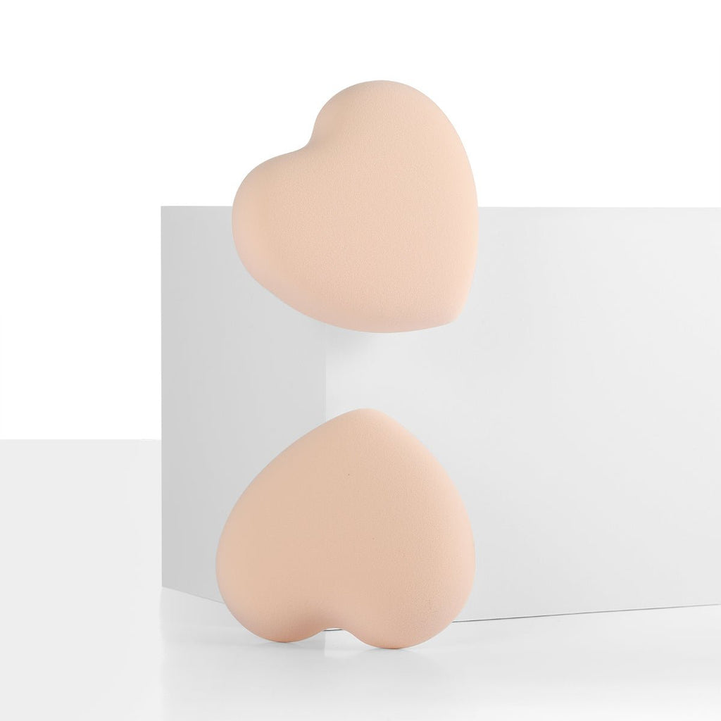 Kiokii Peach Soft Sponge Makeup Powder Puffs Set 2pcs