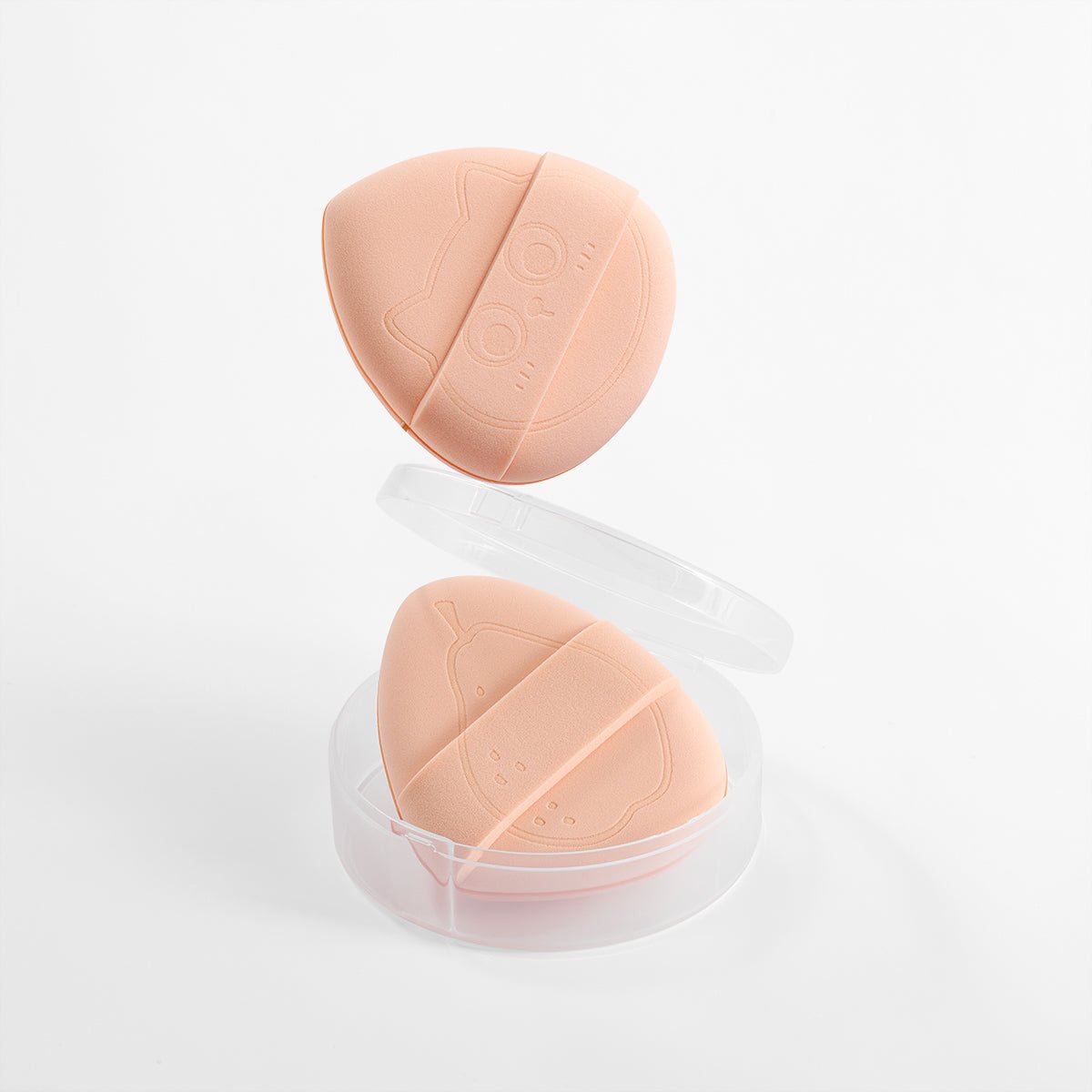 Kiokii Skin Color Soft Elastic Makeup Puffs 2 pcs