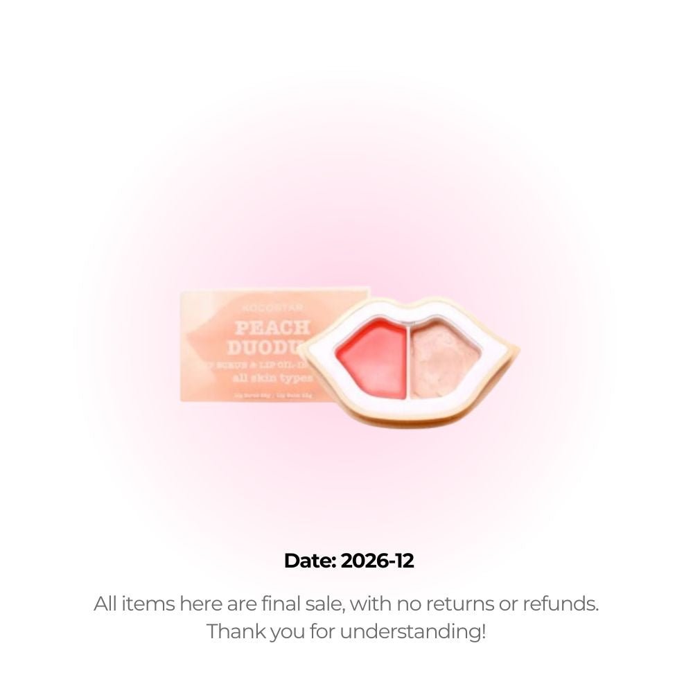 KOCOSTAR Peach Duoduo Lip Scrub & Lip Oil in Cream 21.5g (Clearance)