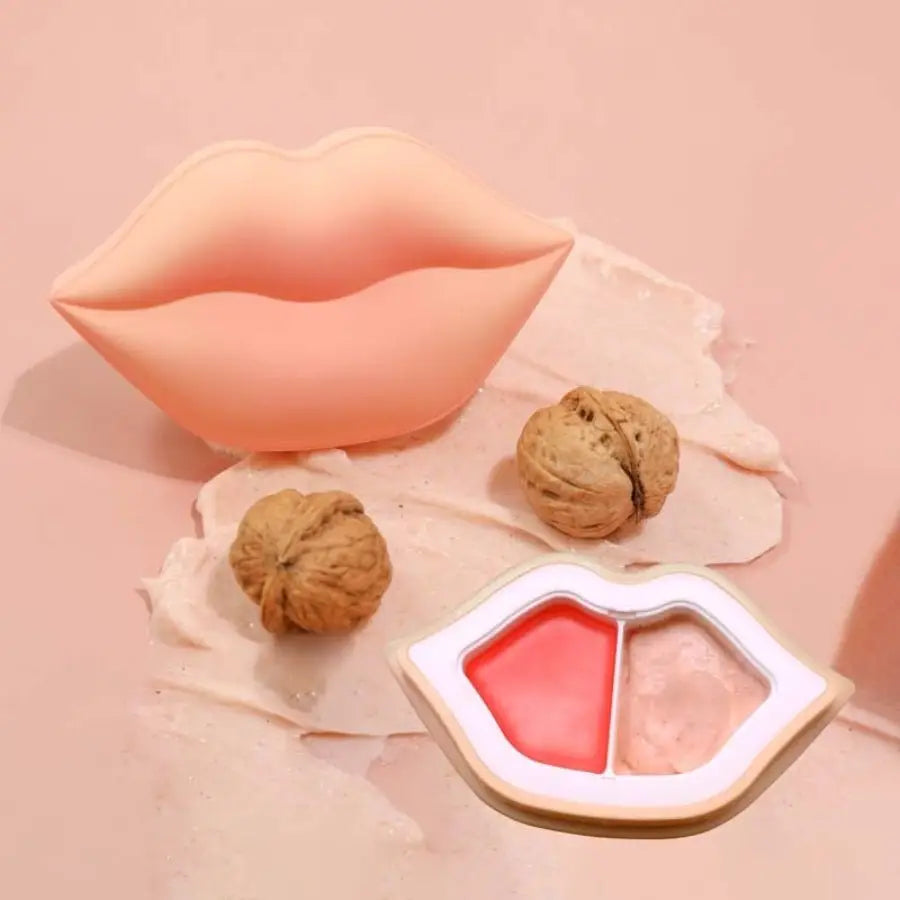 KOCOSTAR Peach Duoduo Lip Scrub & Lip Oil in Cream 21.5g (Clearance)