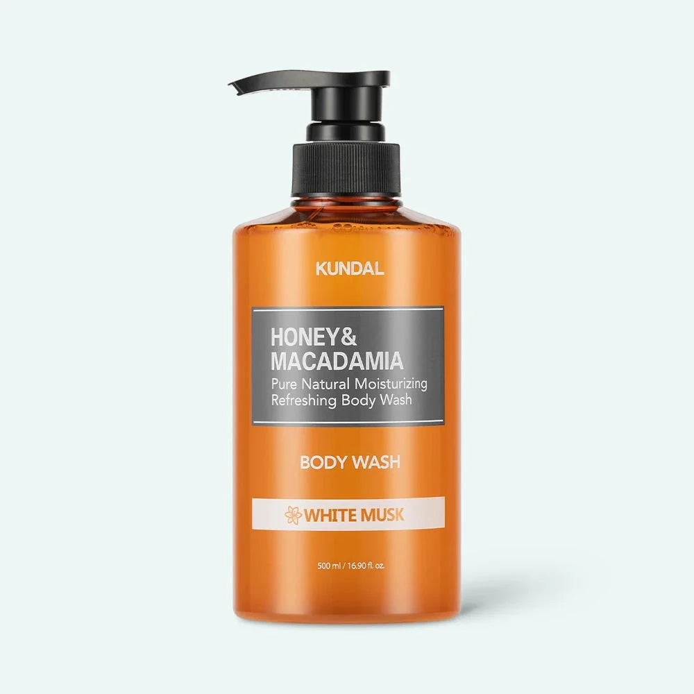 KUNDAL Honey & Macadamia Body Wash 500ml (2 Scents)