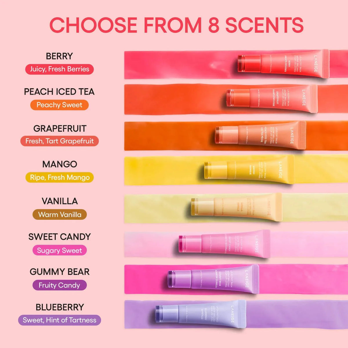 LANEIGE Lip Glowy Balm (5 Scents)