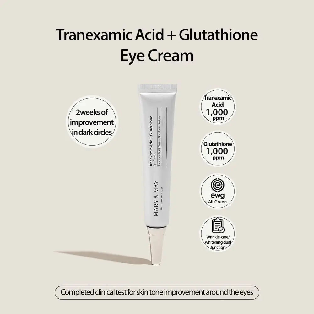 MARY&MAY Tranexamic Acid + Glutathione Eye Cream Mini 12g