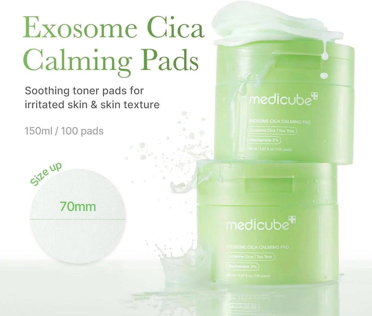 medicube Exosome Cica Pad 70pcs