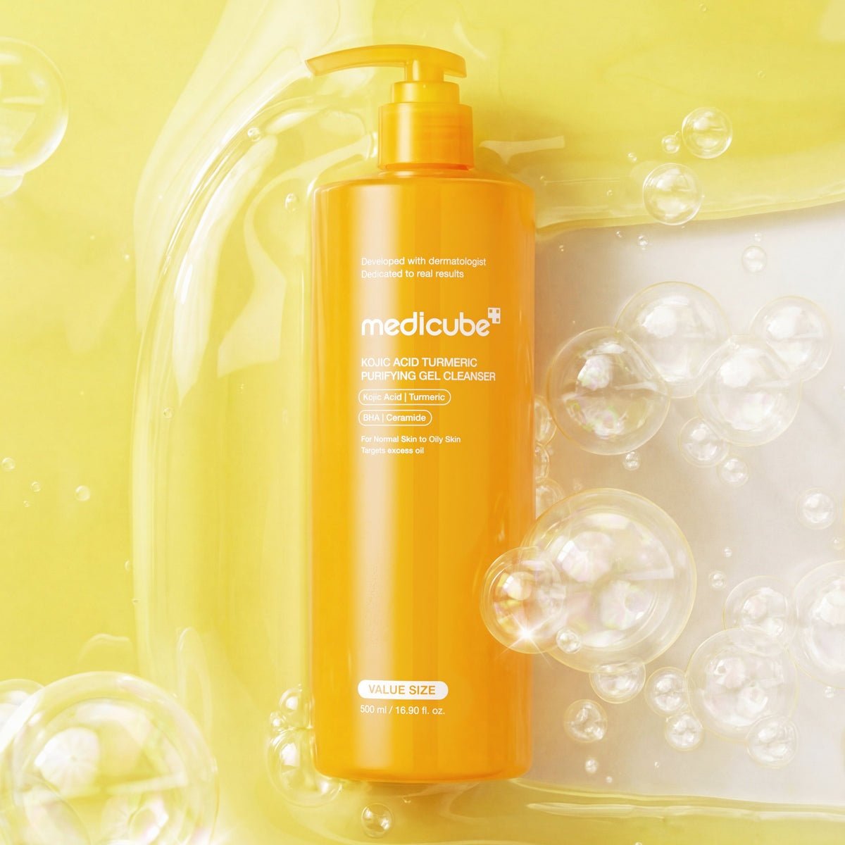 medicube Kojic Acid Turmeric Purifying Gel Cleanser 500ml