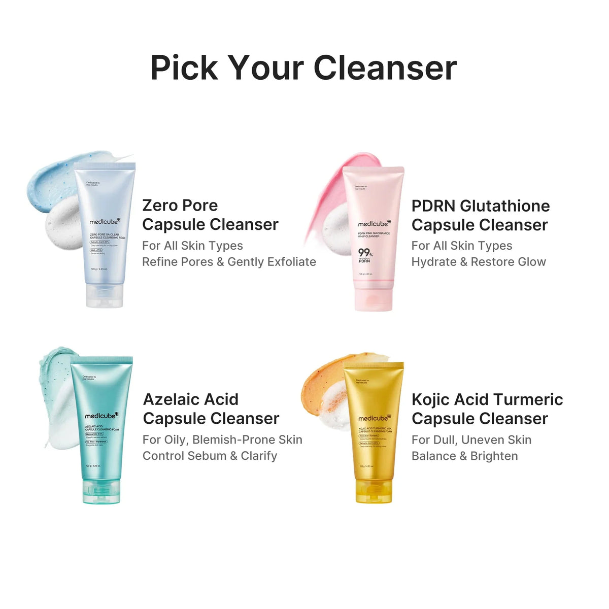 medicube Kojic Acid Turmeric Vita Capsule Cleansing Foam 120g