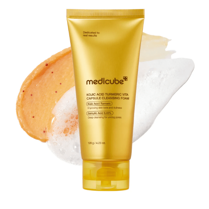 medicube Kojic Acid Turmeric Vita Capsule Cleansing Foam 120g