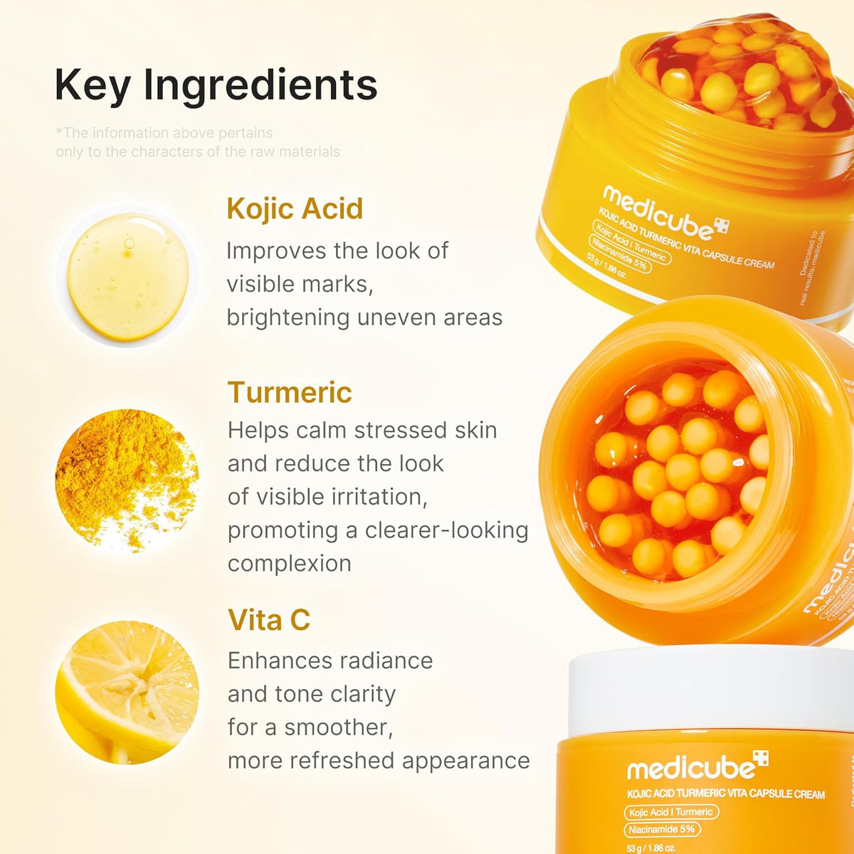 medicube Kojic Acid Turmeric Vita Capsule Cream 53g