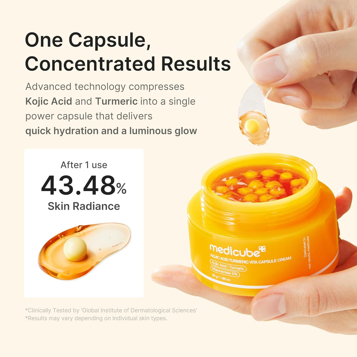 medicube Kojic Acid Turmeric Vita Capsule Cream 53g