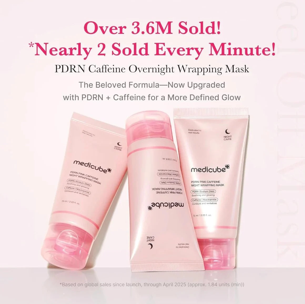 medicube PDRN Pink Caffeine Night Wrapping Mask 75ml