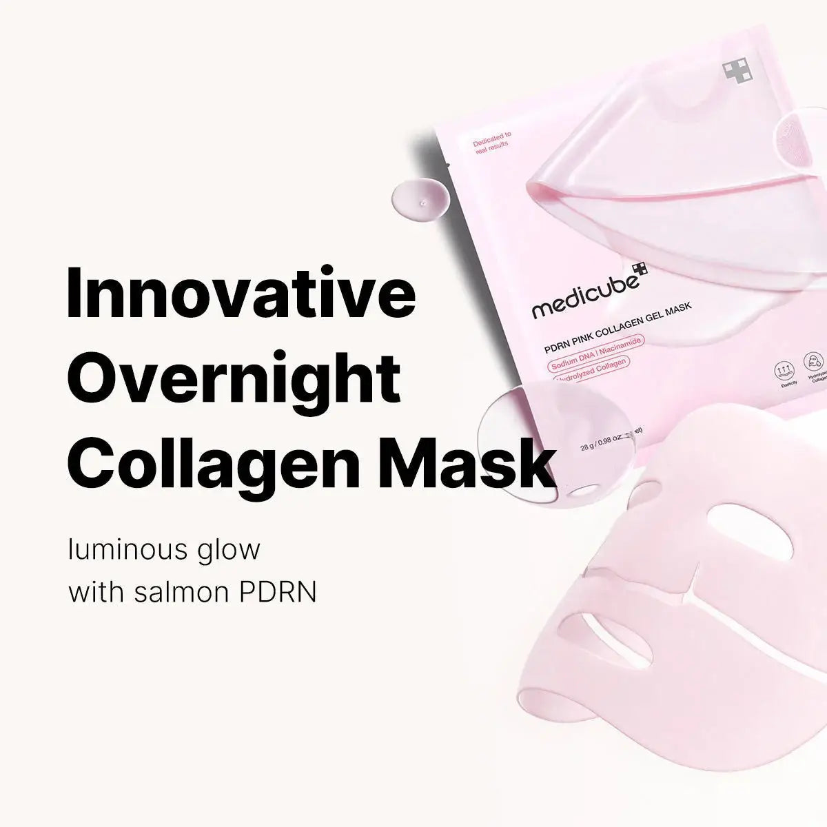 medicube PDRN Pink Collagen Gel Mask (2 Sizes)