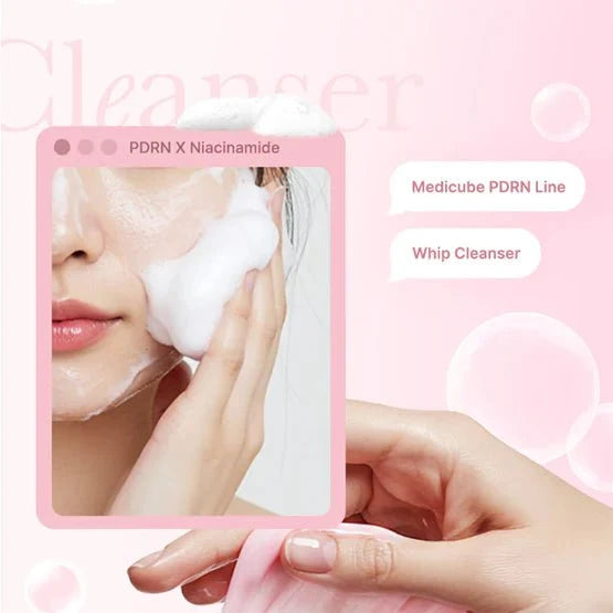 medicube PDRN Pink Niacinamide Whip Cleanser 120g