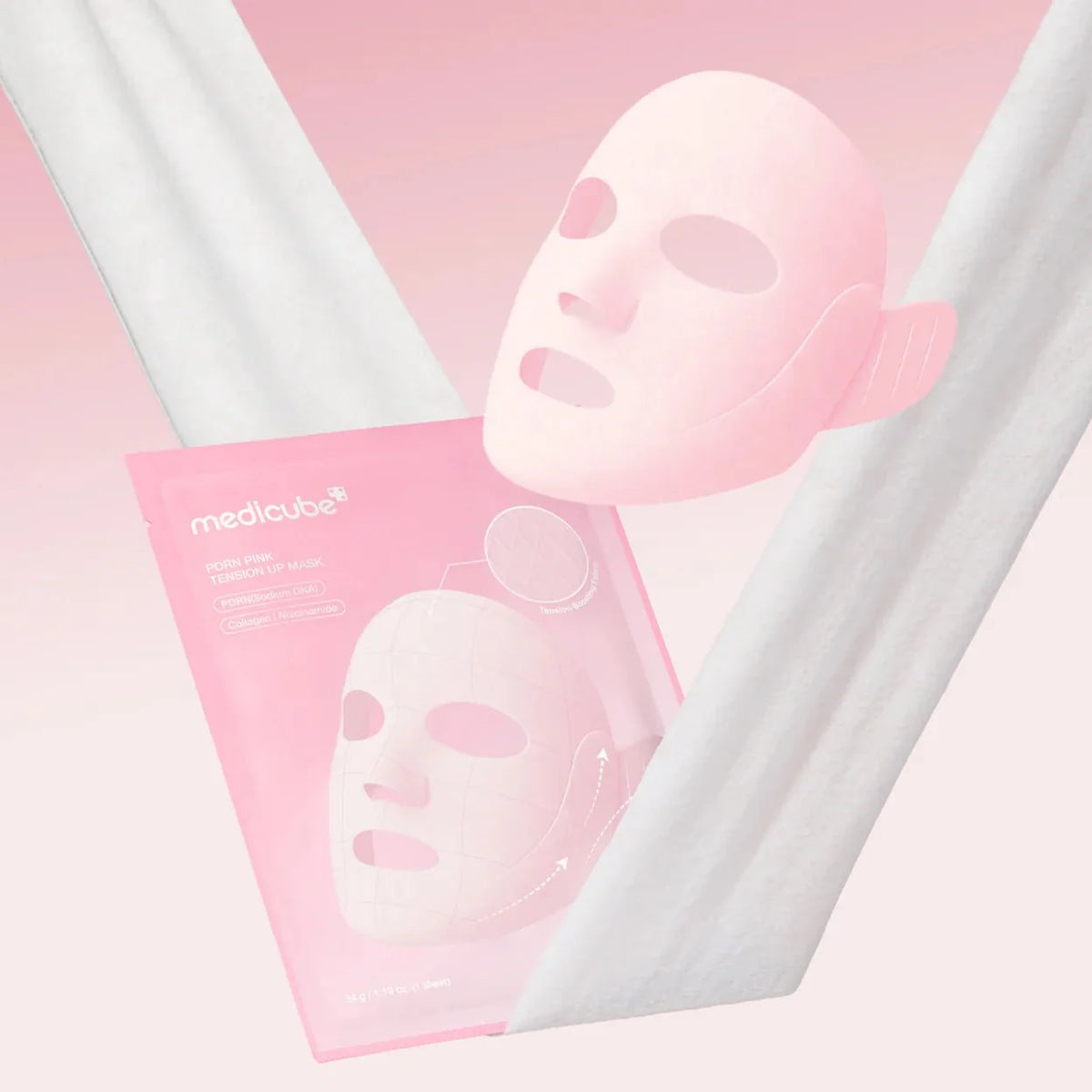 medicube PDRN Pink Tension Up Mask 4pcs
