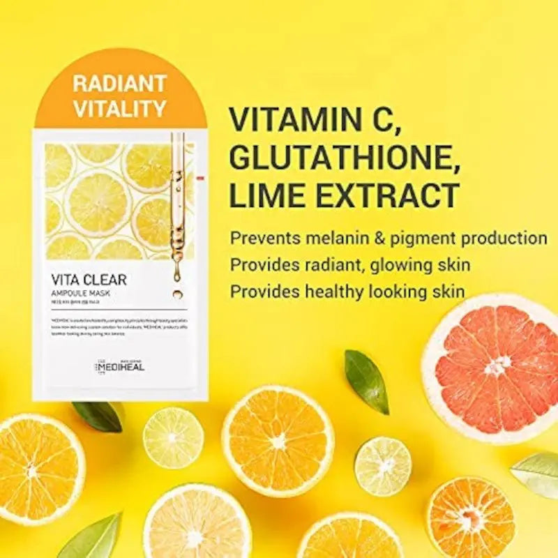 MEDIHEAL Vita Clearing Ampoule Mask (2 Sizes)