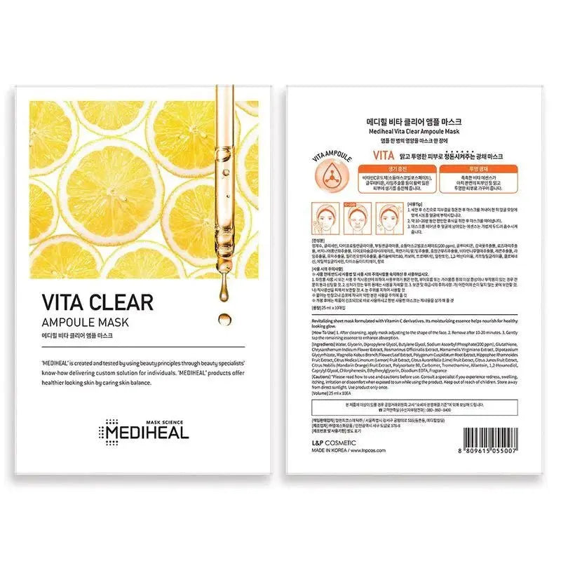 MEDIHEAL Vita Clearing Ampoule Mask (2 Sizes)