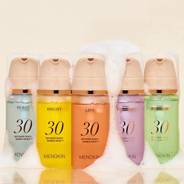 MENOKIN 30 Seconds Quick Bubble Mask 95ml (5 Types)