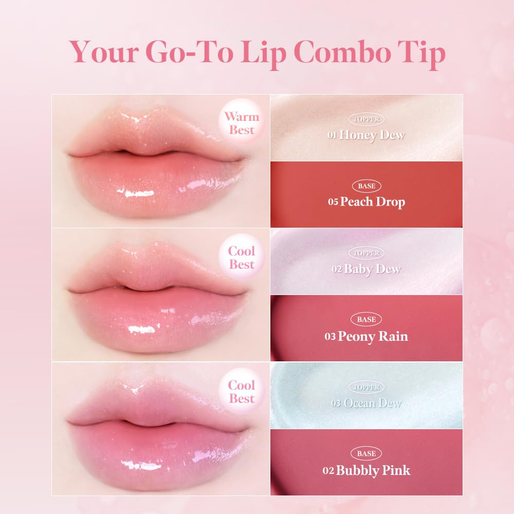 MilkTouch Dew Stain Sheer Aurora Gloss 3 Colors