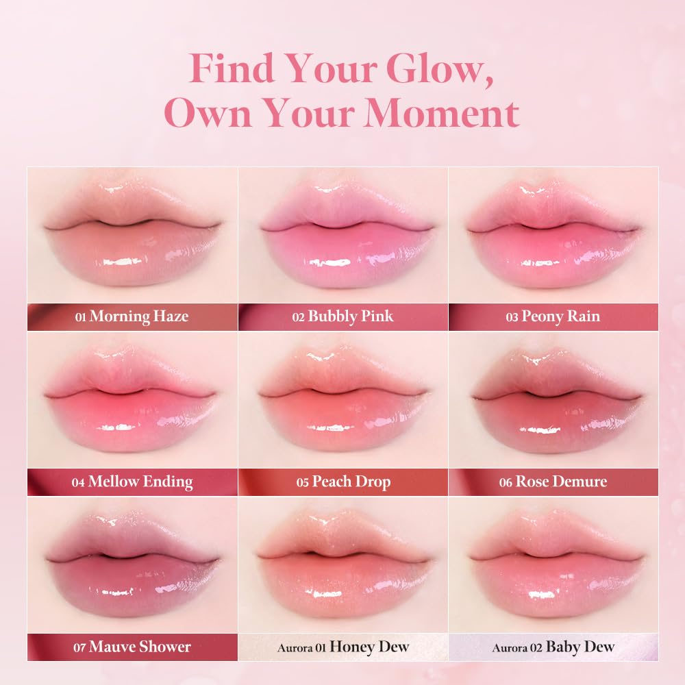 MilkTouch Dew Stain Sheer Lip Gloss (6 Colors)