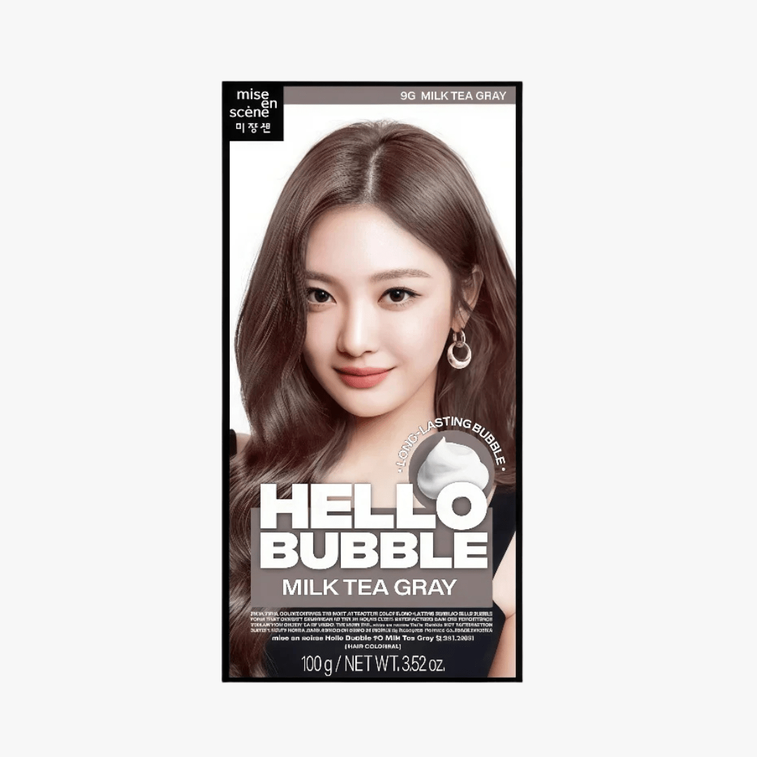 MISE EN SCENE Hello Bubble Foam Color 9G Milk Tea Gray 2025 (Ningning-Aespa)