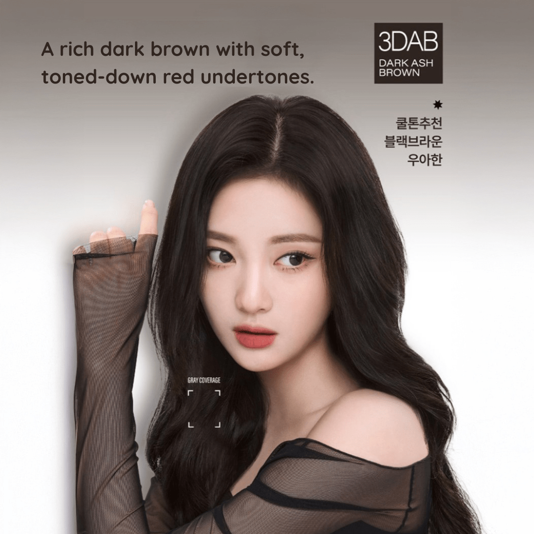 MISE EN SCENE Hello Cream Double Cover 3DAB DARK ASH BROWN 120g