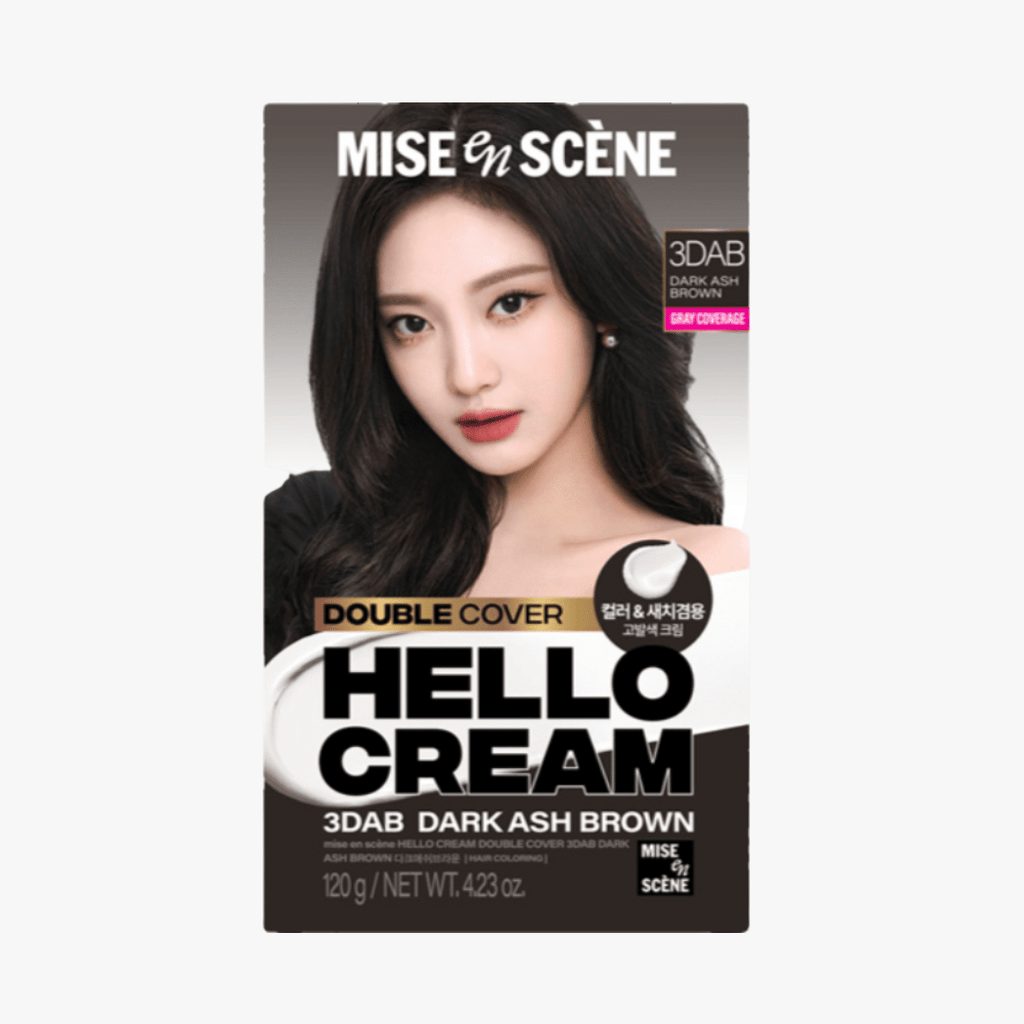 MISE EN SCENE Hello Cream Double Cover 3DAB DARK ASH BROWN 120g