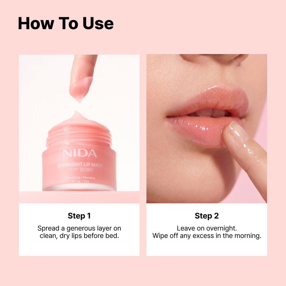 NIDA Overnight Lip Mask Very Berry 20g