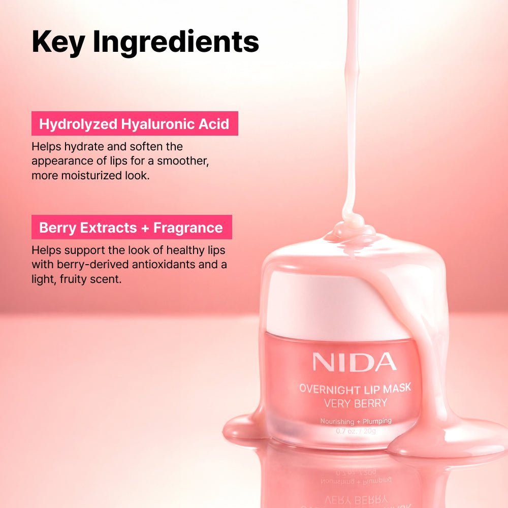 NIDA Overnight Lip Mask Very Berry 20g