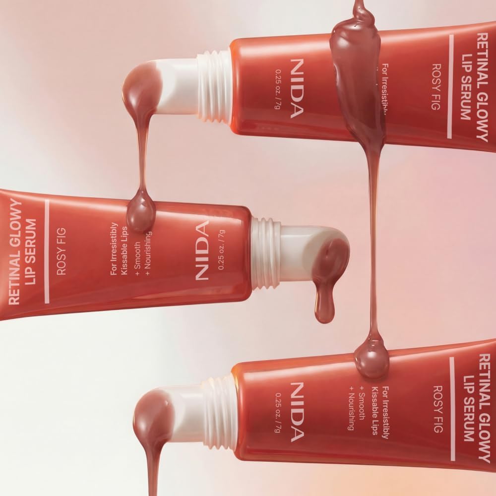 NIDA Retinol Glowy Lip Serum Rosy Fig 7g