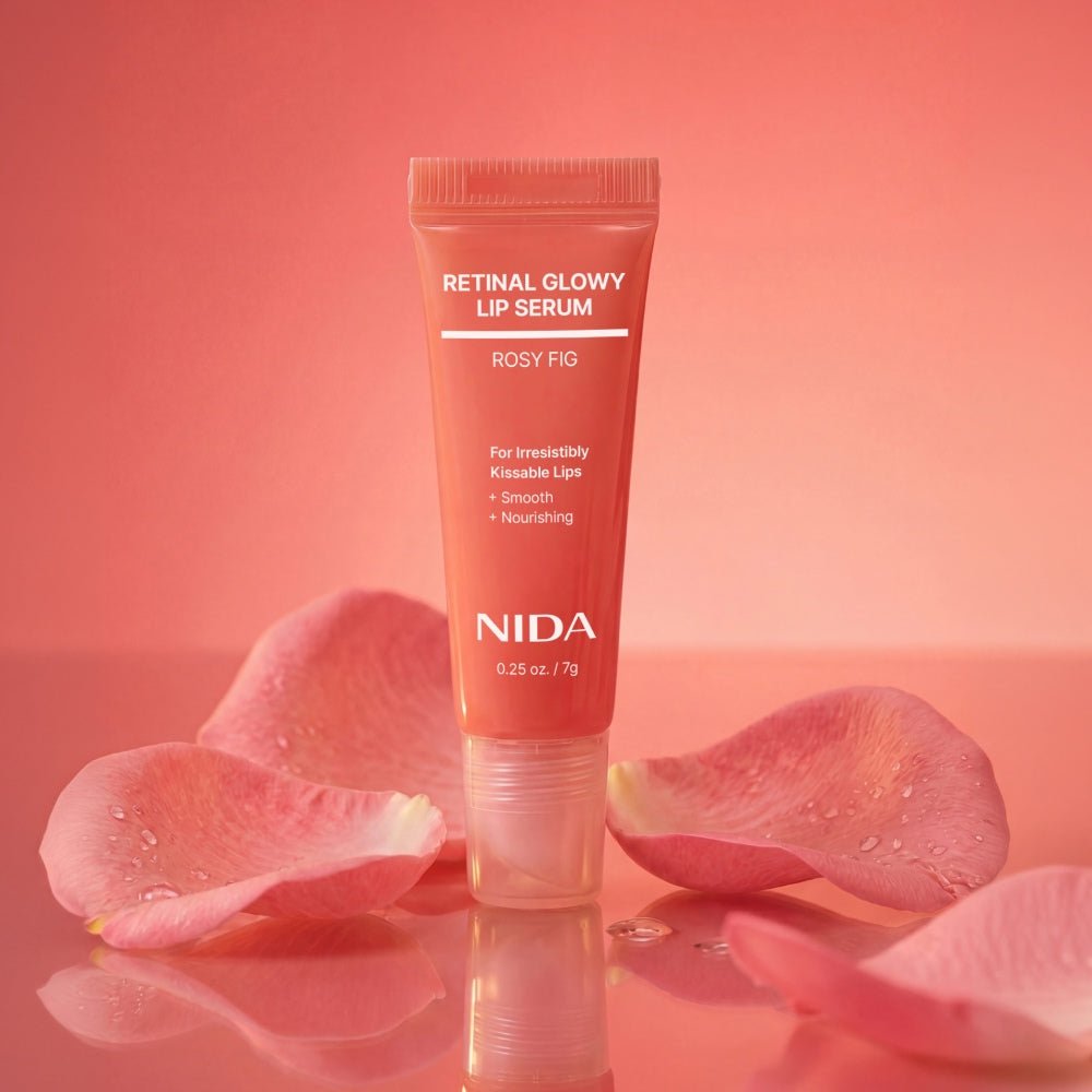 NIDA Retinol Glowy Lip Serum Rosy Fig 7g