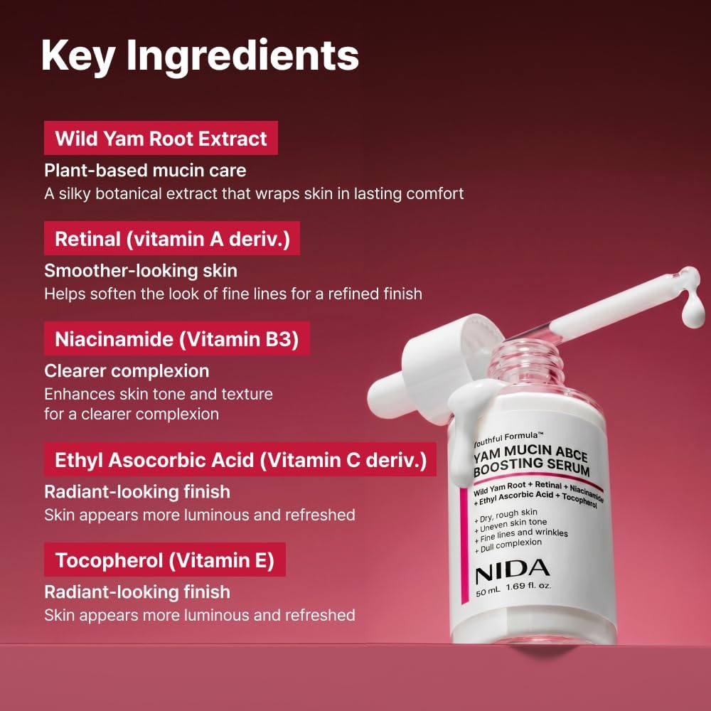 NIDA Youthful Formula Yam Mucin ABCE Boosting Serum 55ml