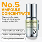 numbuzin No. 5 Glutathione TXA Advanced Dark Spot Ampoule Concentrate 10g