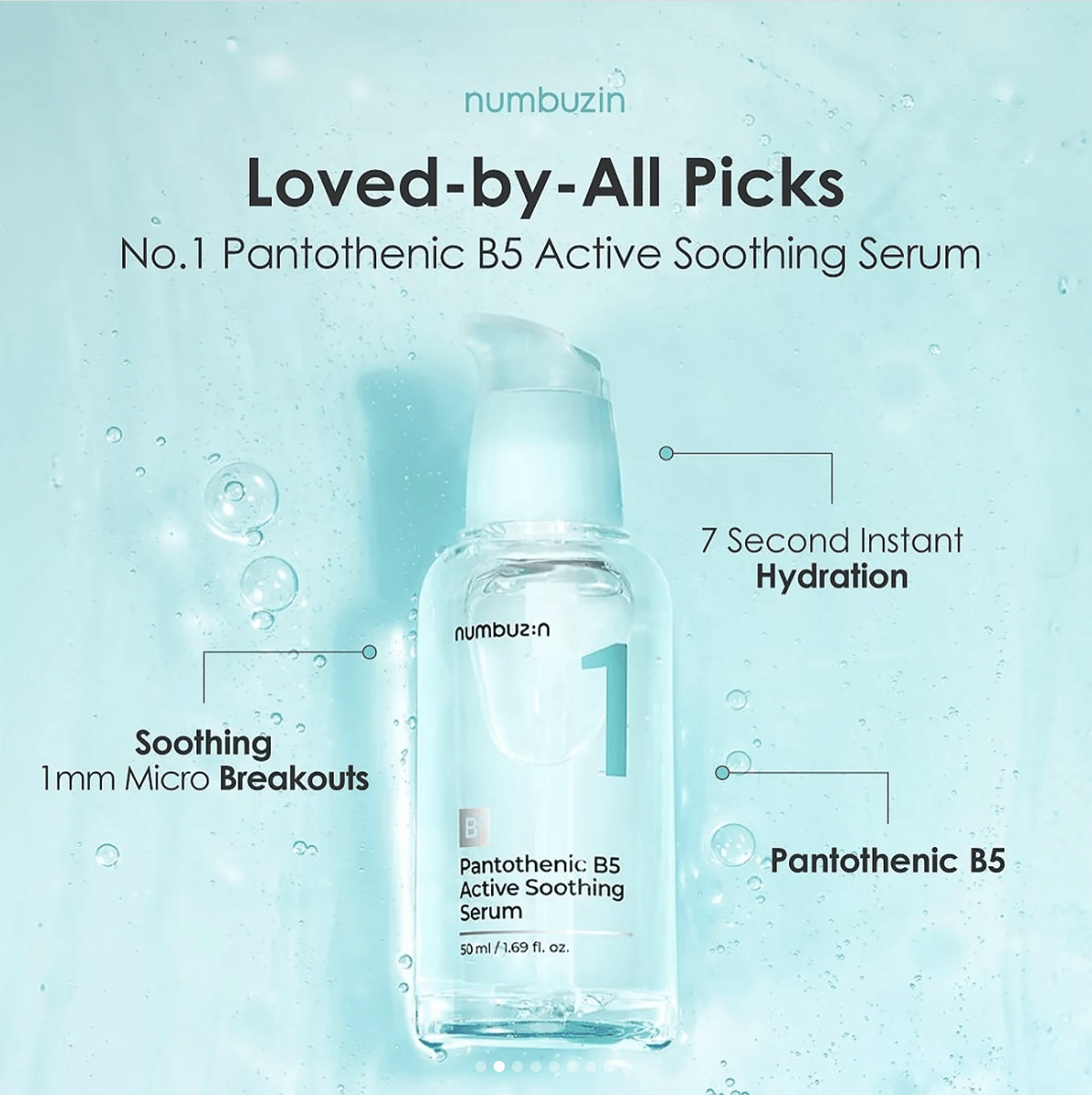 numbuzin No.1 Pantothenic B5 Active Soothing Serum 50ml