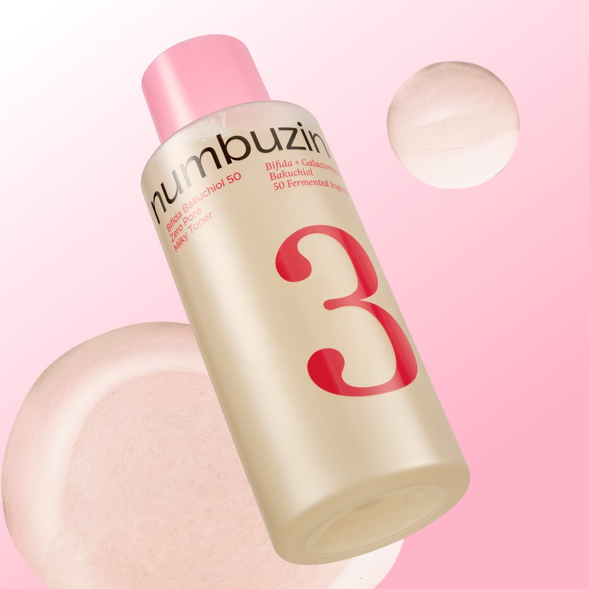 numbuzin No.3 Bifida Bakuchiol 50 Zero Pore Milky Toner 200ml