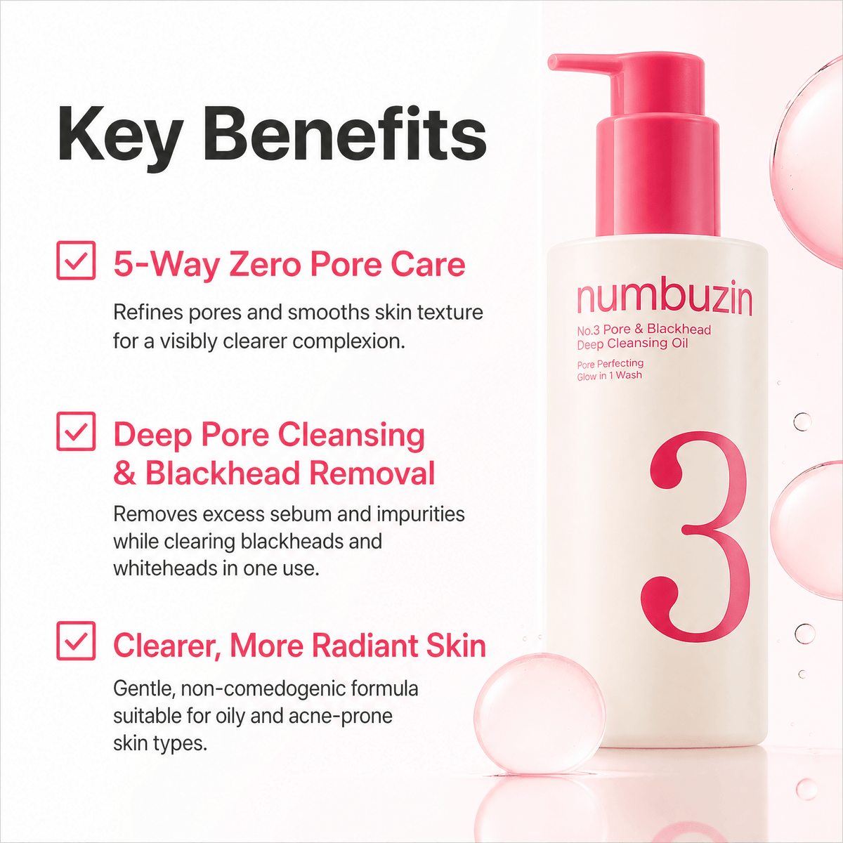 numbuzin No.3 Bifida Bakuchiol Exfoliating Toner Pads 70 Pads