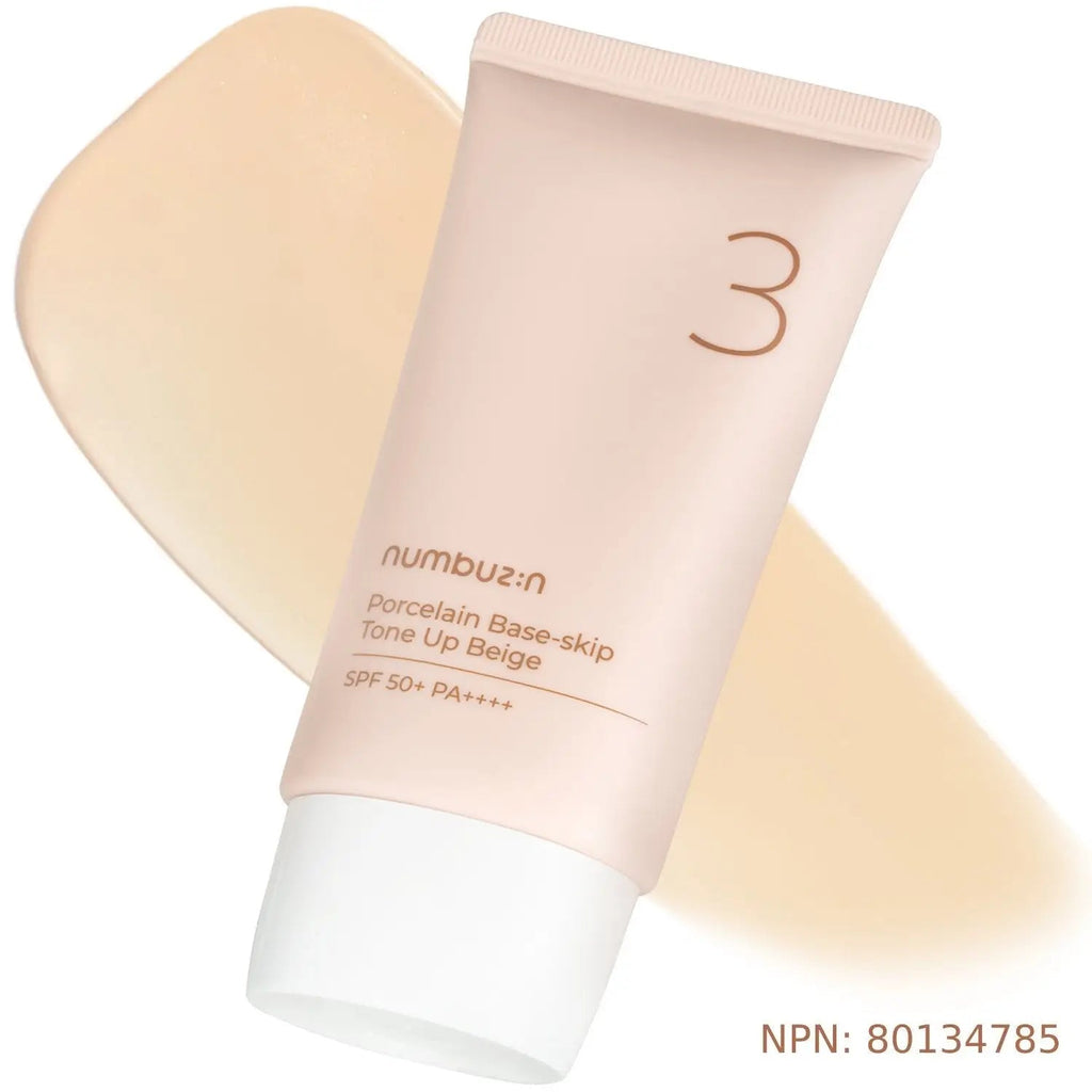 numbuzin No.3 Porcelain Base-Skip Tone Up Beige 50ml