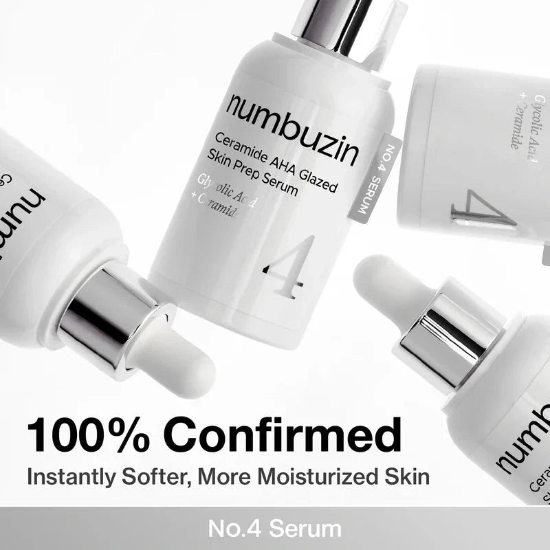 numbuzin No.4 Ceramide AHA Glazed Skin Prep Serum 30ml
