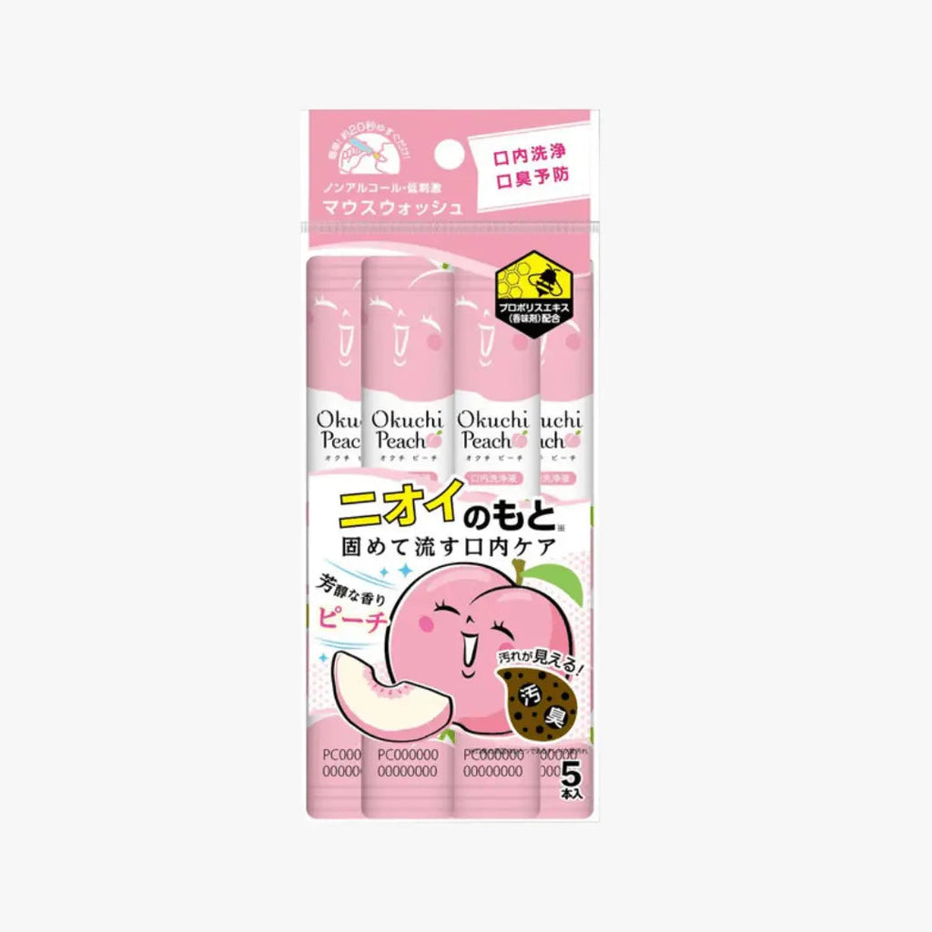 Okuchi Peach Mouthwash 5pcs