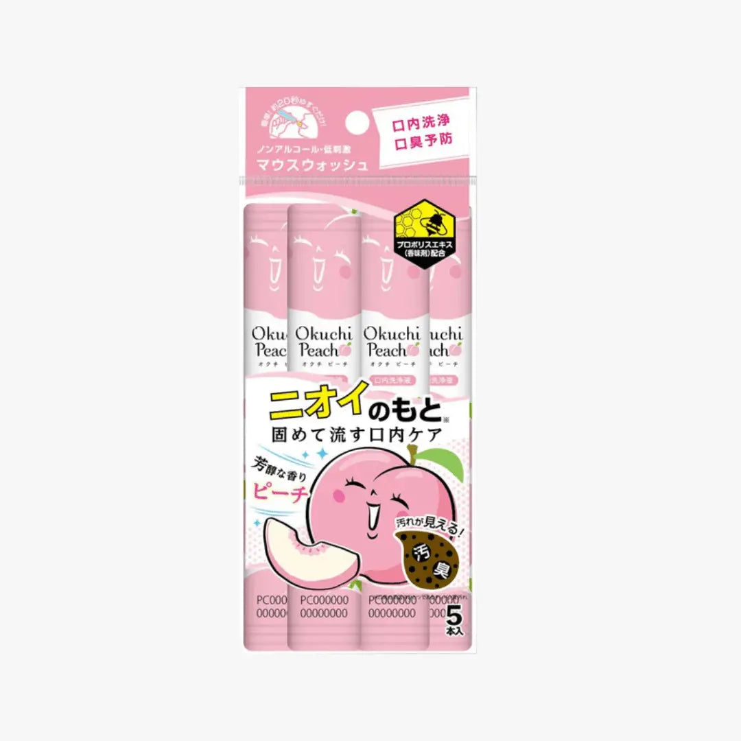 Okuchi Peach Mouthwash 5pcs