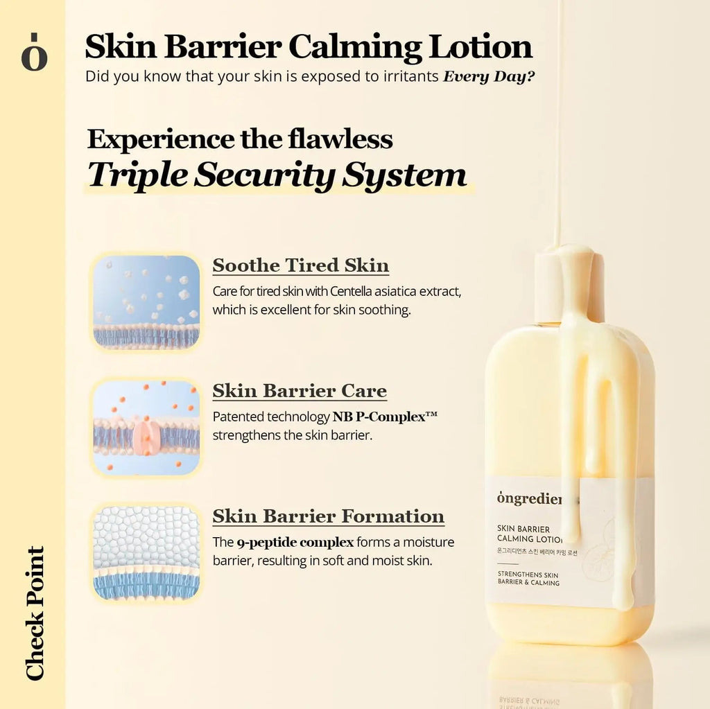 Ongredients Skin Barrier Calming Lotion 220ml/80ml