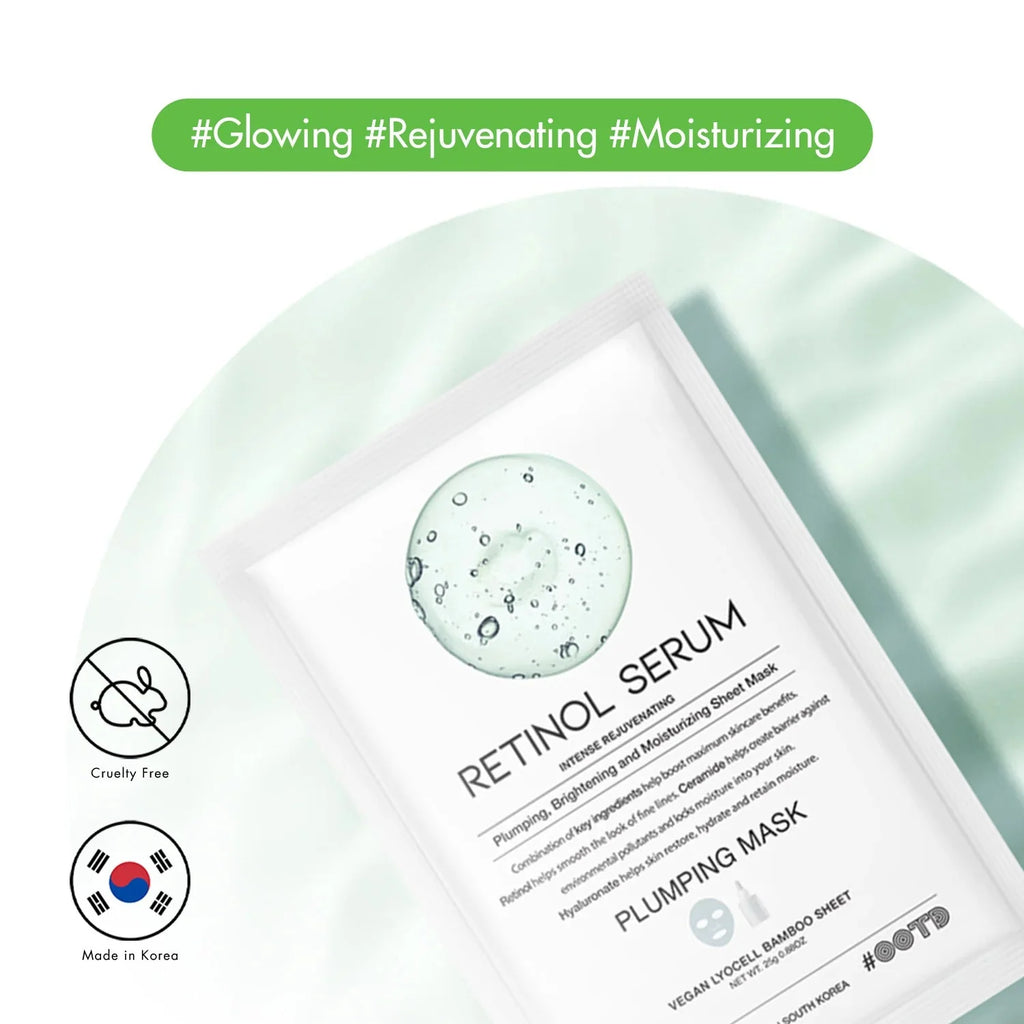 OOTD Retinol Serum Plumping Mask 10pcs