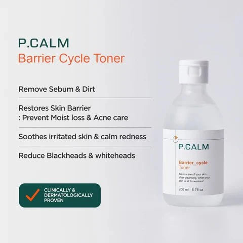 P.CALM Barrier Cycle Toner 200 ml (Clearance)