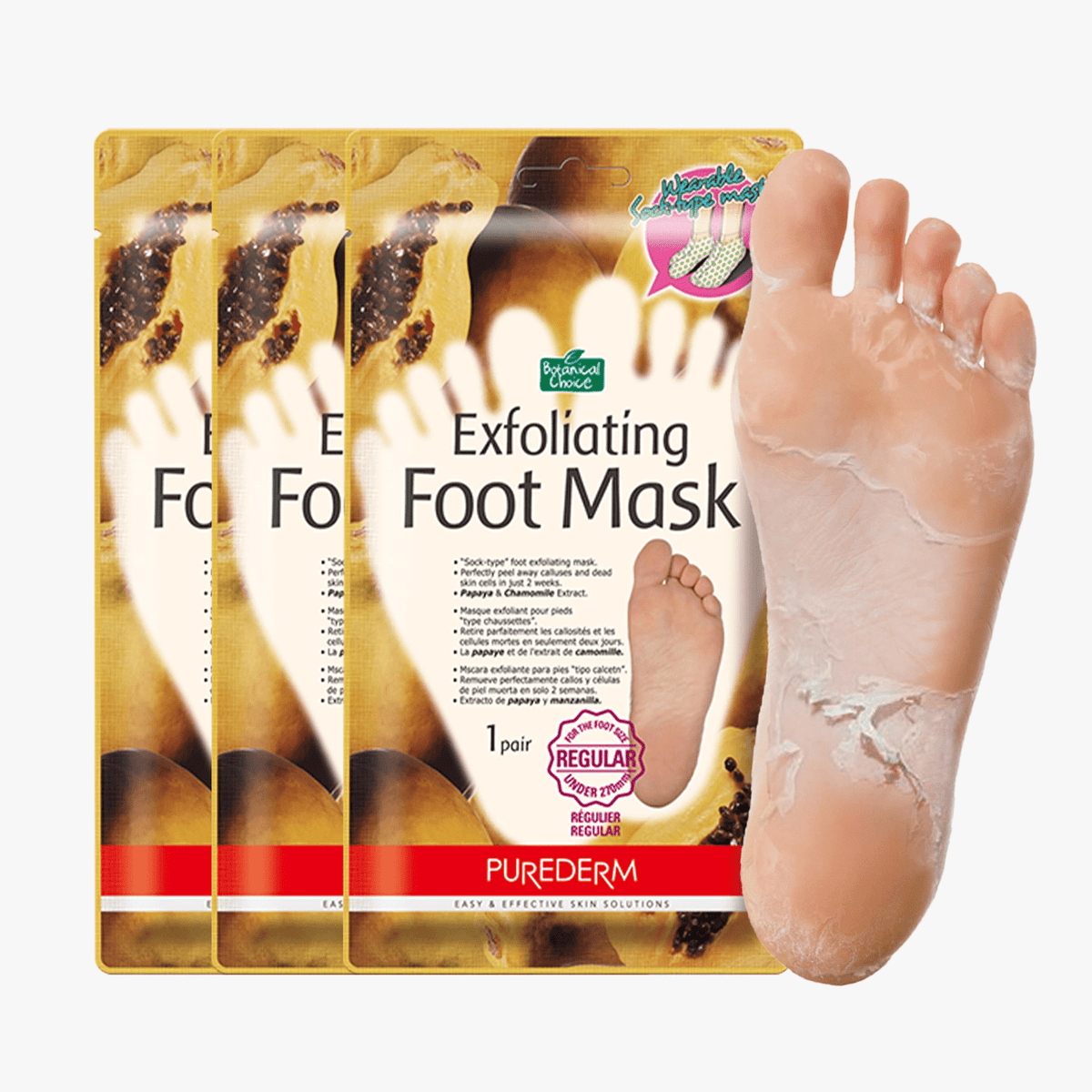 PUREDERM Exfoliating Foot Mask 1pc