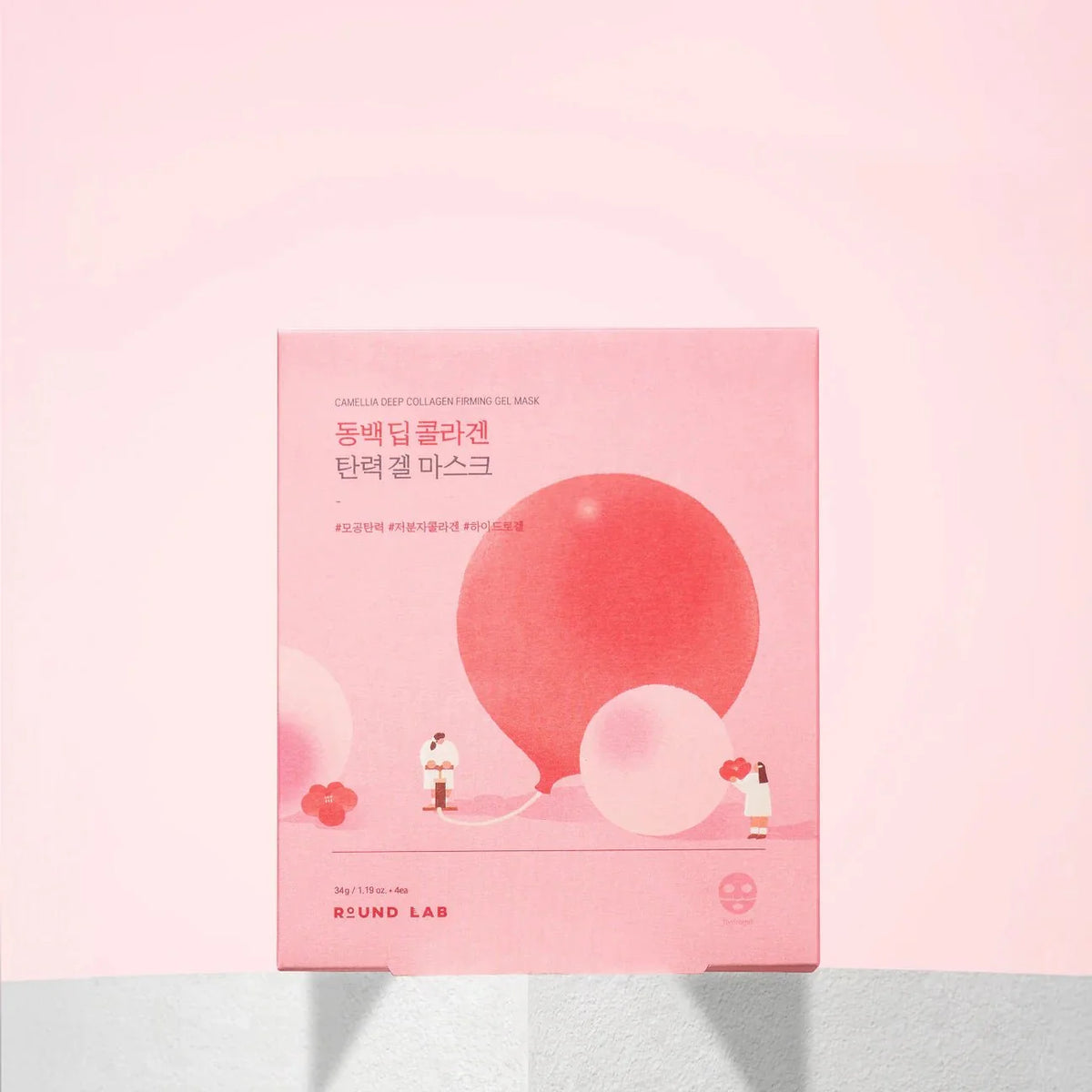 ROUND LAB Camellia Deep Collagen Firming Gel Mask (4pcs)