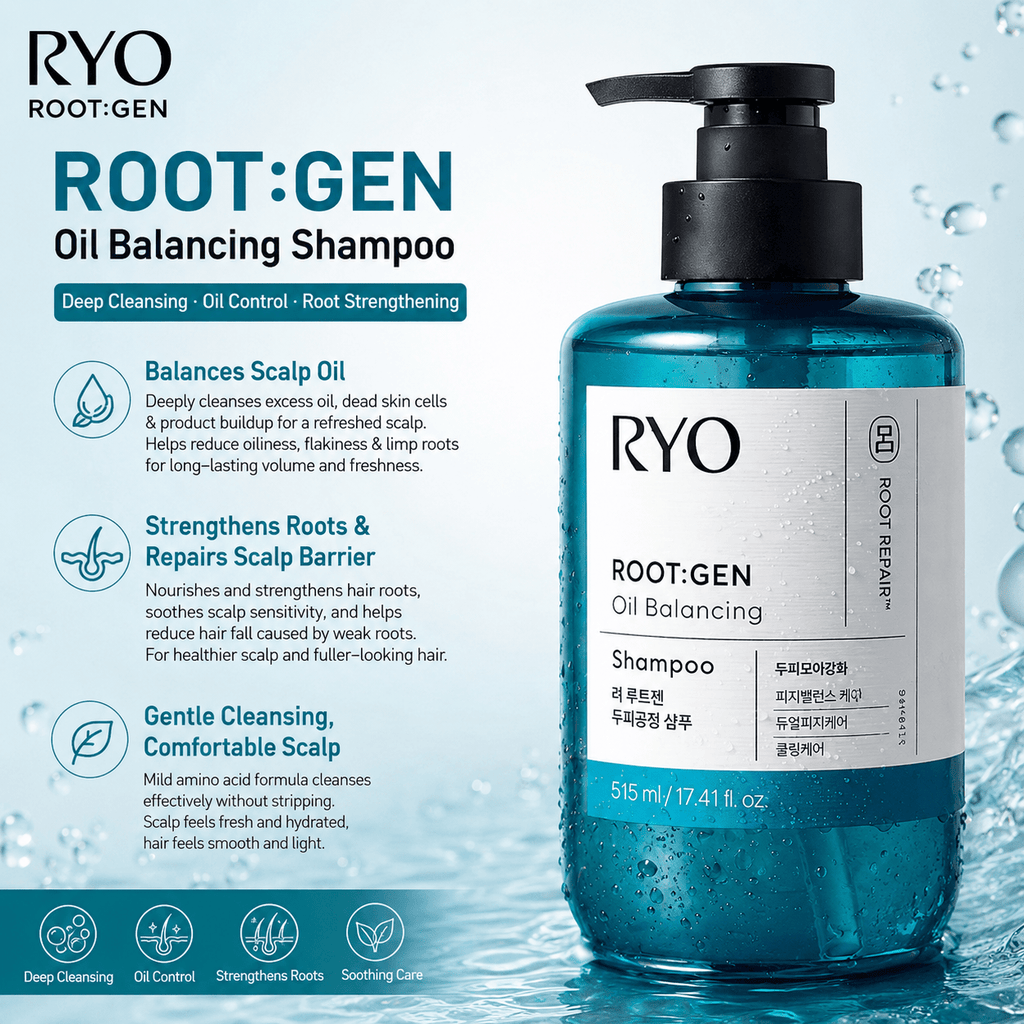 RYO ROOTGEN Oil Balancing Shampoo 515ml