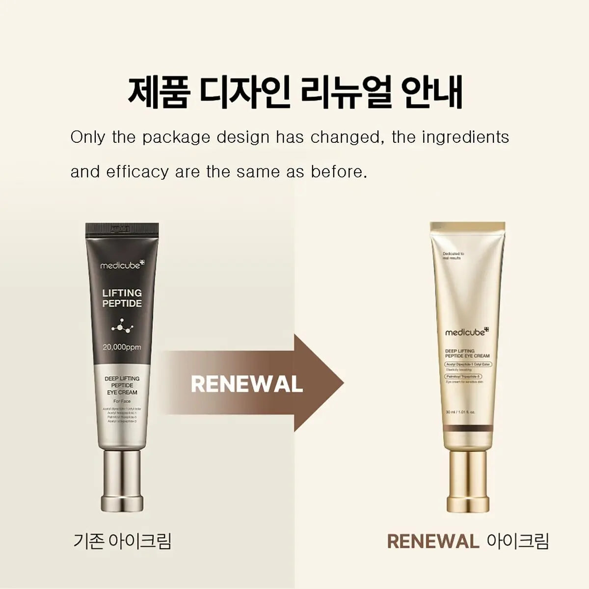 medicube Deep Lifting Peptide Eye Cream For Face 30ml