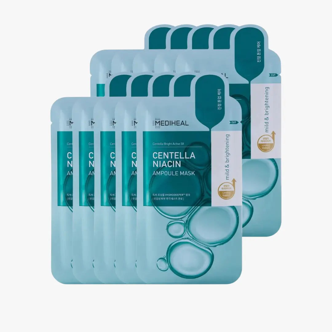 MEDIHEAL Centella Niacin Ampoule Mask 10pcs