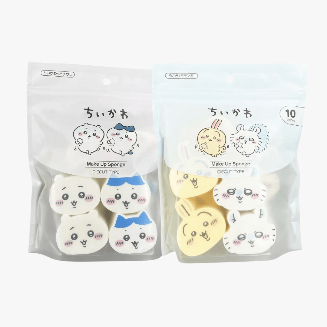 SHOBIDO Make Up Sponge Diecut Puff 10pcs (2 Styles)