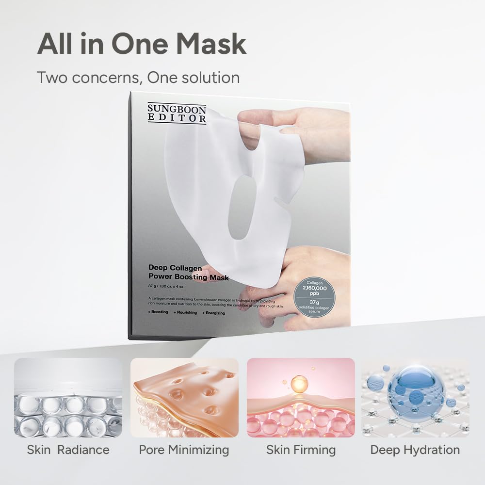 Sungboon Editor Deep Collagen Power Boosting Mask 4pcs